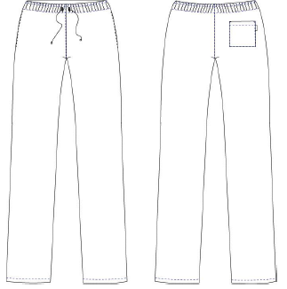 Calças Unissexo com Elástico e Cordão Exterior-RAG-Tailors-Fardas-e-Uniformes-Vestuario-Pro