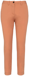 Calças chino 7/8 de senhora eco-responsáveis - 235 g-Peach-34 PT (34 FR)-RAG-Tailors-Fardas-e-Uniformes-Vestuario-Pro