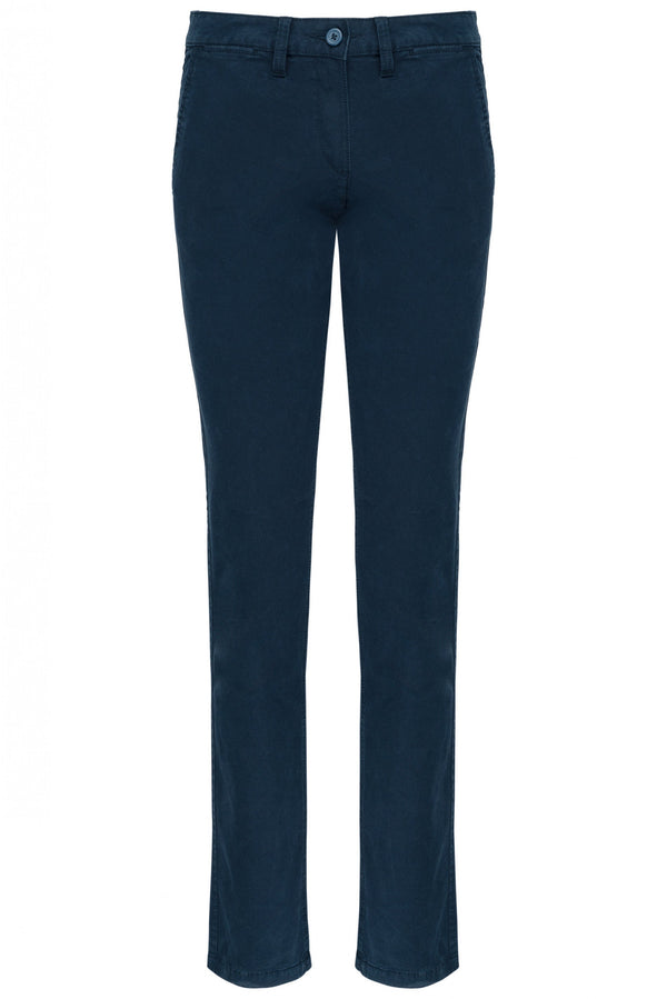 Calças chino de senhora Aveludadas-Dark Azul Marinho-34 PT-RAG-Tailors-Fardas-e-Uniformes-Vestuario-Pro