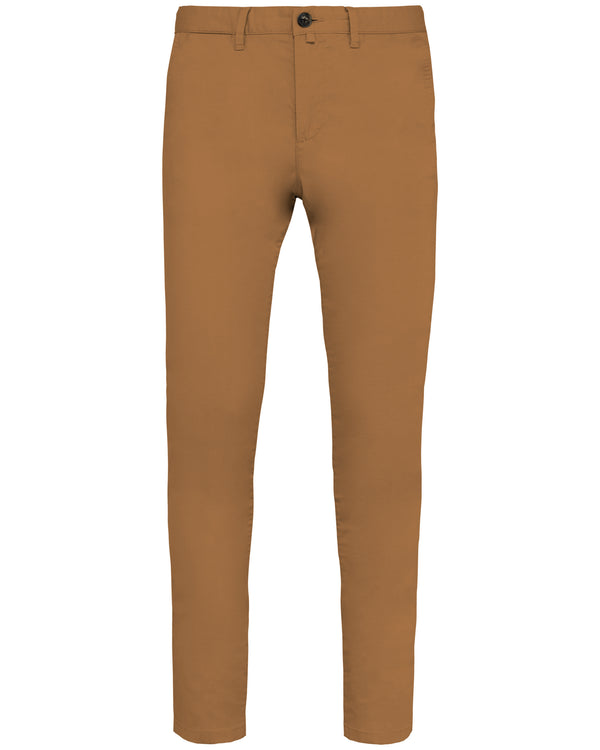 Calças chino eco-responsáveis para homem-Brown Sugar-36 PT (36 FR)-RAG-Tailors-Fardas-e-Uniformes-Vestuario-Pro