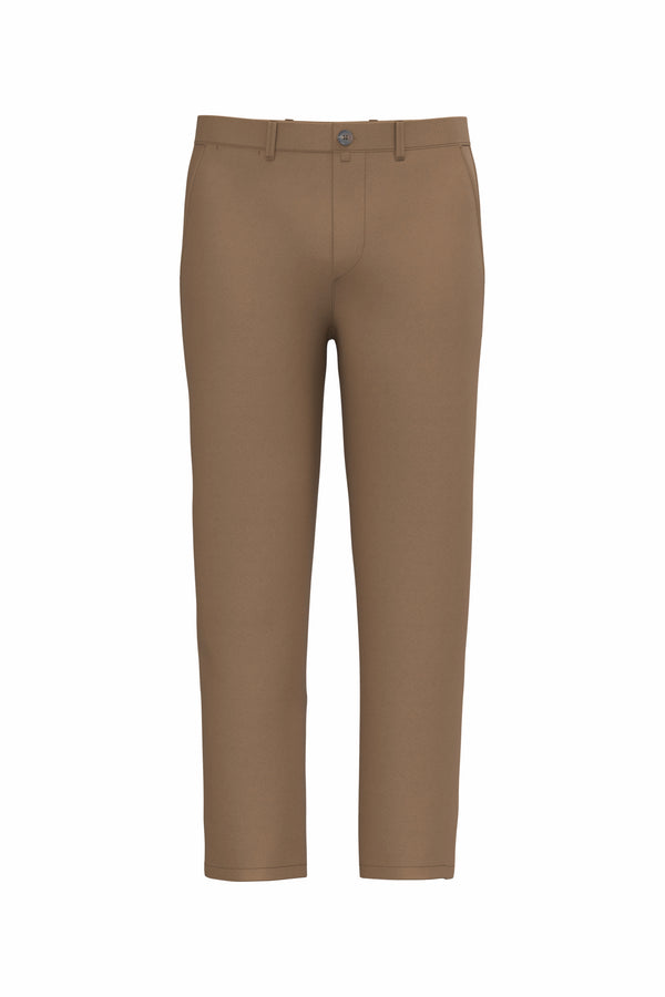 Calças chino eco-responsáveis para homem-Dark Camel-36 PT (36 FR)-RAG-Tailors-Fardas-e-Uniformes-Vestuario-Pro