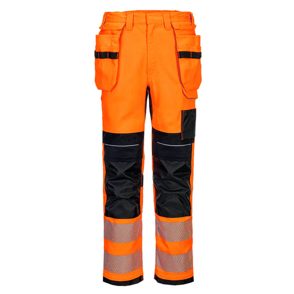 Calças com coldre PW3 FR Alta visibilidade-Laranja/Preto-UK28" DE44 FR36 EU42-RAG-Tailors-Fardas-e-Uniformes-Vestuario-Pro