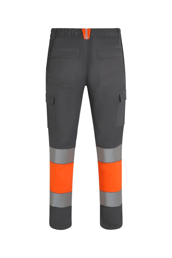 Calças de Alta Visibilidade Bicolor Recicladas Forradas com Faixas Segmentadas-RAG-Tailors-Fardas-e-Uniformes-Vestuario-Pro