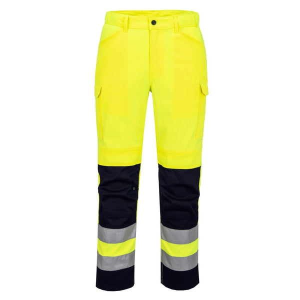 Calças de Alta Visibilidade Leves com Painéis em Malha-Amarelo/marinho-28-RAG-Tailors-Fardas-e-Uniformes-Vestuario-Pro
