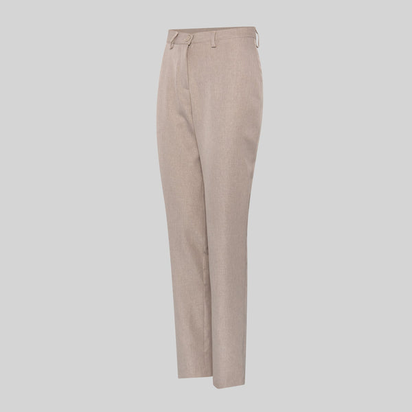 Calças de Senhora em Tecido Reciclado-Areia - 142-36-RAG-Tailors-Fardas-e-Uniformes-Vestuario-Pro