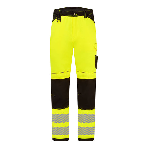 Calças de Trabalho Iona Enhanced Hi-Vis-Pequeno-Amarelo/Preto-UK34" DE50(DE25) FR44 EU25-RAG-Tailors-Fardas-e-Uniformes-Vestuario-Pro