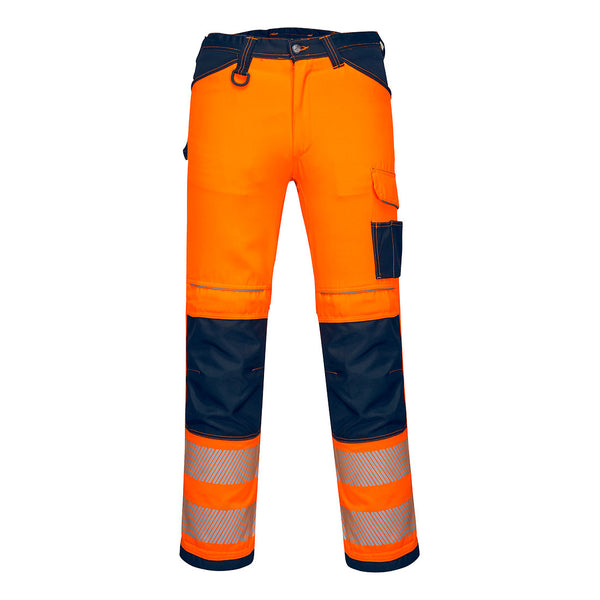 Calças de Trabalho Iona Enhanced Hi-Vis-Pequeno-Laranja/marinho-UK41" FR52 EU29-RAG-Tailors-Fardas-e-Uniformes-Vestuario-Pro