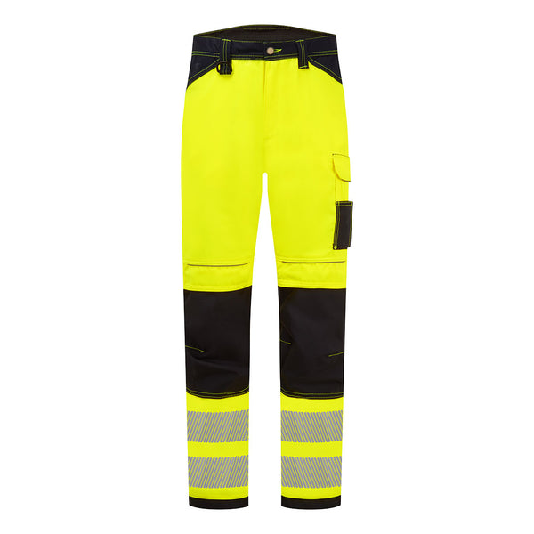 Calças de Trabalho Iona Enhanced Hi-Vis-Regular-Amarelo/Preto-UK28" DE44 FR36 EU42-RAG-Tailors-Fardas-e-Uniformes-Vestuario-Pro