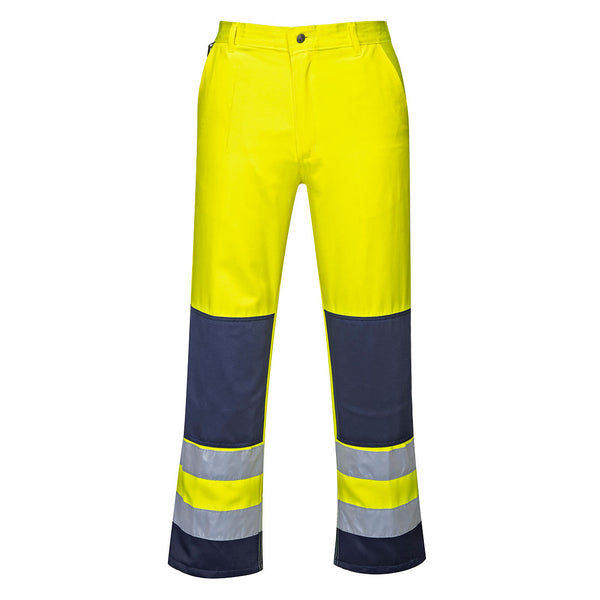 Calças de Trabalho Seville Hi-Vis Contrast-Amarelo/marinho-S-RAG-Tailors-Fardas-e-Uniformes-Vestuario-Pro