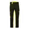 Calças de comércio WX2 Eco Stretch-Preto/Amarelo-UK28" DE44 FR36 EU42-RAG-Tailors-Fardas-e-Uniformes-Vestuario-Pro