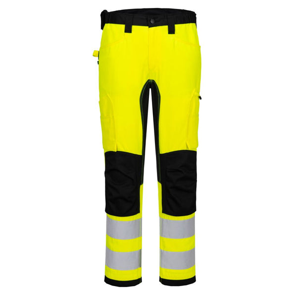Calças de comércio WX2 Eco Stretch de Alta-visibilidade-Amarelo/preto-28-RAG-Tailors-Fardas-e-Uniformes-Vestuario-Pro