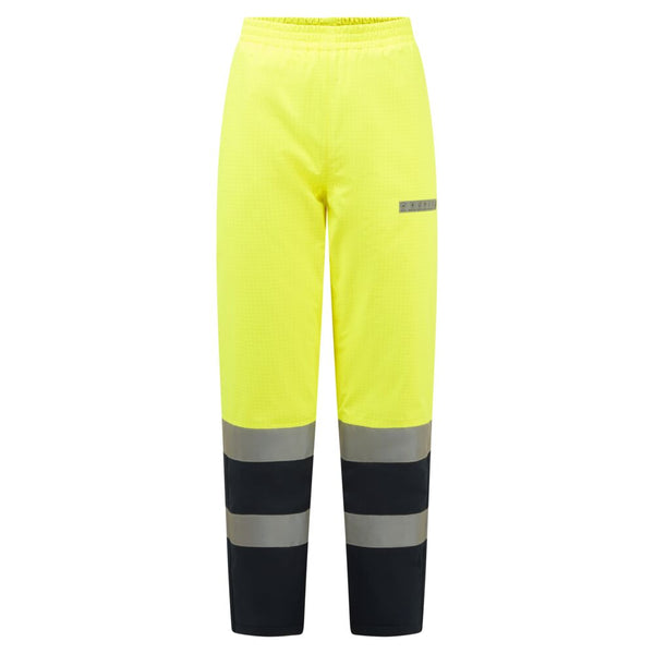 Calças de inverno Bizflame Chuva + Alta visibilidade Multinorma Contrast FR-Amarelo/marinho-S-RAG-Tailors-Fardas-e-Uniformes-Vestuario-Pro