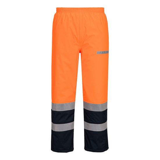 Calças de inverno Bizflame Chuva + Alta visibilidade Multinorma Contrast FR-Laranja/marinho-S-RAG-Tailors-Fardas-e-Uniformes-Vestuario-Pro