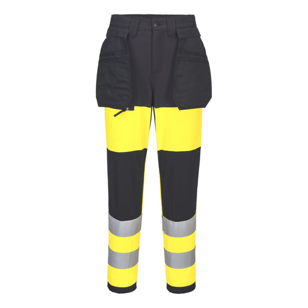 Calças de serviço para mulher WX2 Eco Hi-Vis Classe 1-Amarelo/preto-24-RAG-Tailors-Fardas-e-Uniformes-Vestuario-Pro