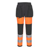 Calças de serviço para mulher WX2 Eco Hi-Vis Classe 1-Laranja/preto-24-RAG-Tailors-Fardas-e-Uniformes-Vestuario-Pro