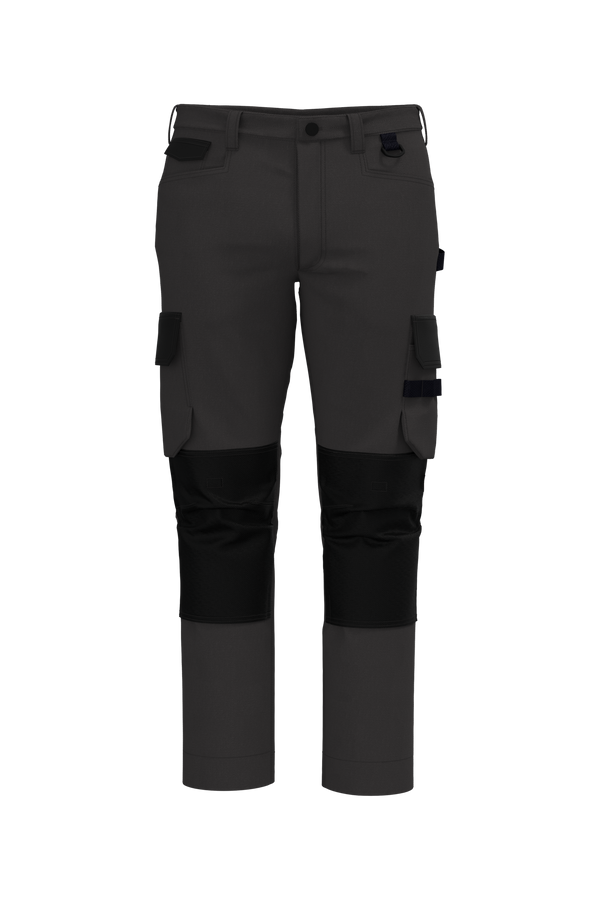 Calças de trabalho Multibolsos bicolores de homem-Cinzento Escuro / Preto-50 PT (50 FR)-RAG-Tailors-Fardas-e-Uniformes-Vestuario-Pro