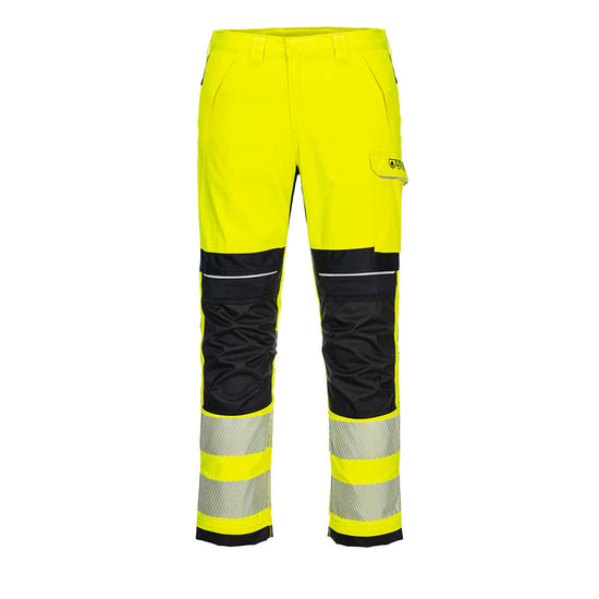 Calças de trabalho PW3 Hi-Vis-Amarelo/Preto-UK28" DE44 FR36 EU42-RAG-Tailors-Fardas-e-Uniformes-Vestuario-Pro