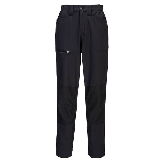 Calças de trabalho elásticas WX2 para mulher-Preto-UK6 24" DE36 FR38 EU32-RAG-Tailors-Fardas-e-Uniformes-Vestuario-Pro