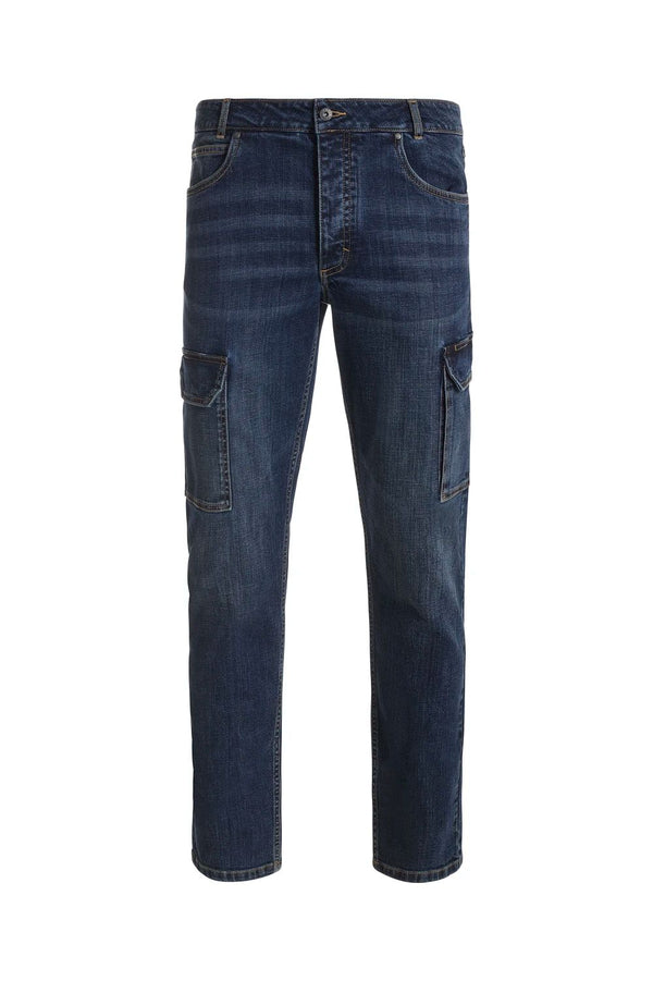 Calças denim Stretch multibolsos-Denim Azul - 63-S-RAG-Tailors-Fardas-e-Uniformes-Vestuario-Pro