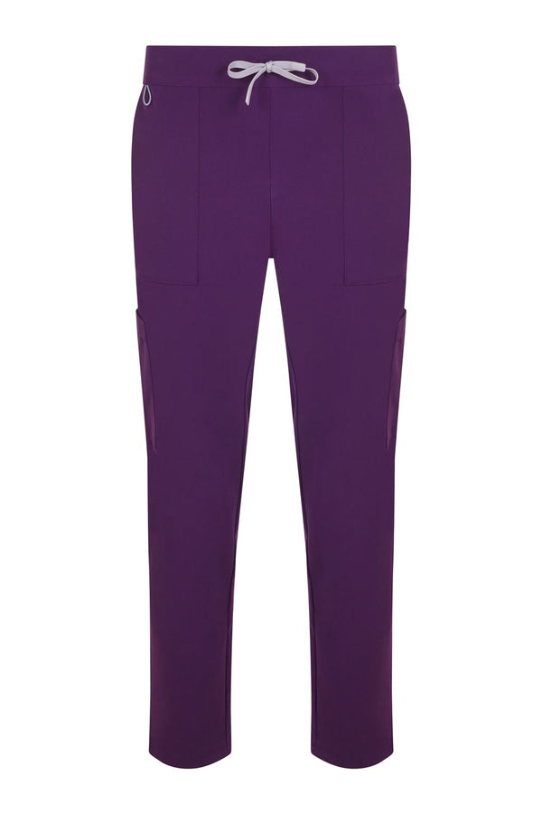 Calças estilo pijama PureStretch retas Unissexo Essential-Ameixa - 66-XS-RAG-Tailors-Fardas-e-Uniformes-Vestuario-Pro