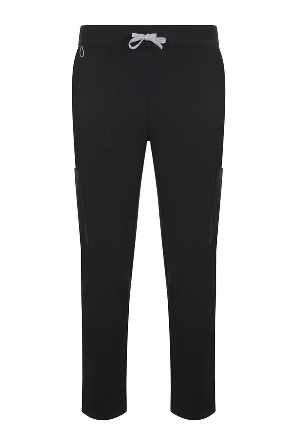 Calças estilo pijama PureStretch retas Unissexo Essential-Preto - 00-XS-RAG-Tailors-Fardas-e-Uniformes-Vestuario-Pro