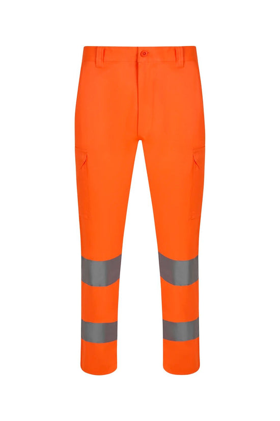 Calças multibolsos de alta visibilidade-Laranja Fluorescente - 19-S-RAG-Tailors-Fardas-e-Uniformes-Vestuario-Pro