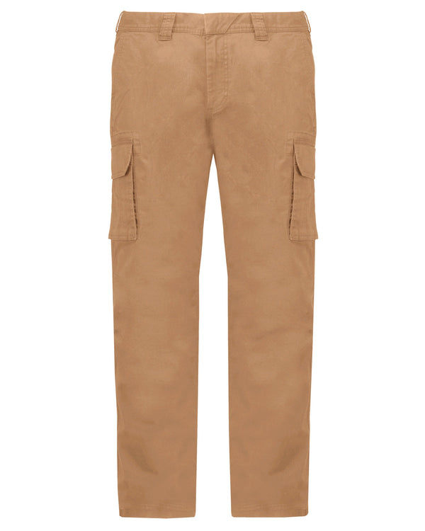 Calças multibolsos de homem-Camel-36 FR-RAG-Tailors-Fardas-e-Uniformes-Vestuario-Pro