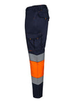 Calças stretch bicolor faixas refletoras segmentadas-RAG-Tailors-Fardas-e-Uniformes-Vestuario-Pro