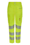 Calças stretch recicladas de alta visibilidade com faixas segmentadas para mulher-RAG-Tailors-Fardas-e-Uniformes-Vestuario-Pro