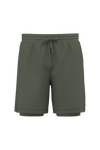 Calções 2 em 1 com Interior Integrado Homem-Cáqui Desportivo-XS-RAG-Tailors-Fardas-e-Uniformes-Vestuario-Pro