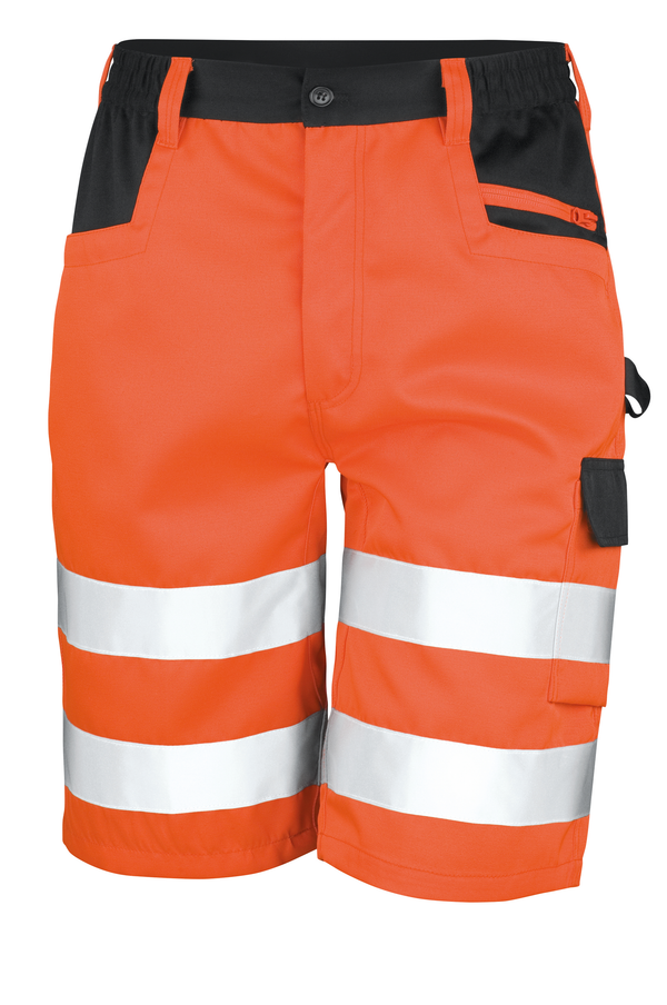 Calções Cargo de Segurança de Alta Visibilidade-Laranja Fluorescente-XS-RAG-Tailors-Fardas-e-Uniformes-Vestuario-Pro