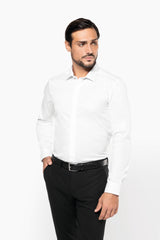 Herren-Twill-Hemd mit langen Ärmeln