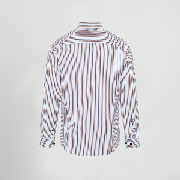 Camisa Alessandro de Homem de Riscas Bicolores Slim Fit-RAG-Tailors-Fardas-e-Uniformes-Vestuario-Pro