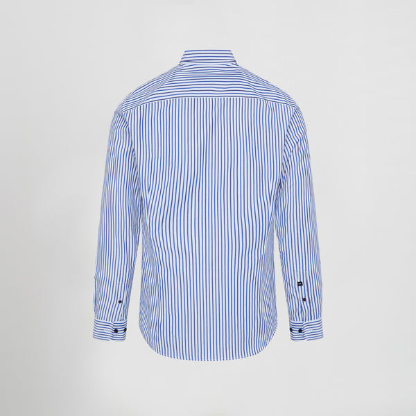 Camisa Alessandro de Homem de Riscas Bicolores Slim Fit-RAG-Tailors-Fardas-e-Uniformes-Vestuario-Pro