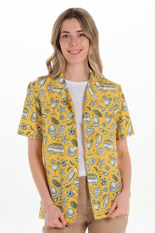 Camisa Estampada Cóctel Unissexo-Estampado - 002-XS / (SP)-RAG-Tailors-Fardas-e-Uniformes-Vestuario-Pro
