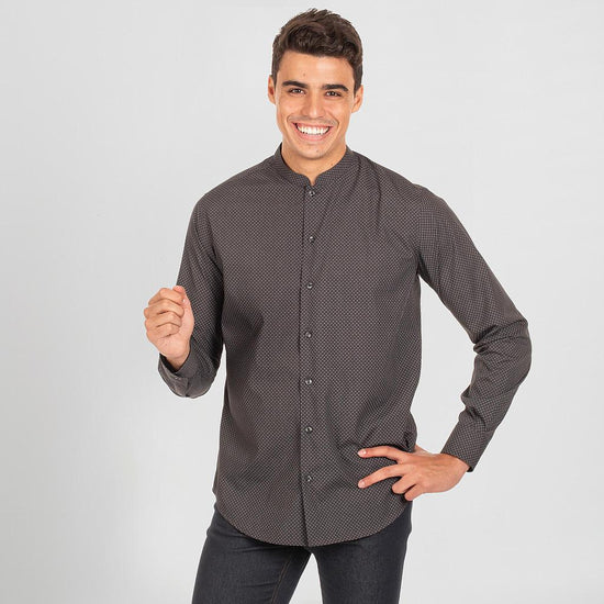 Camisa Homem Estampada Passo-Cinza-S-RAG-Tailors-Fardas-e-Uniformes-Vestuario-Pro