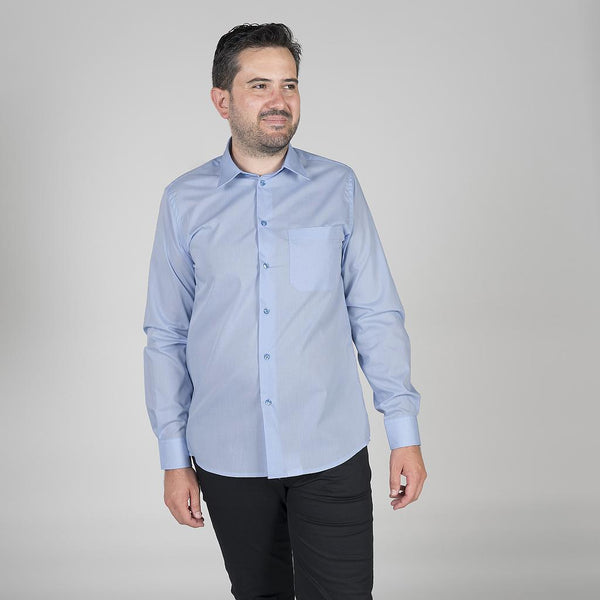 Camisa Homem Leonel-Celeste-46-RAG-Tailors-Fardas-e-Uniformes-Vestuario-Pro