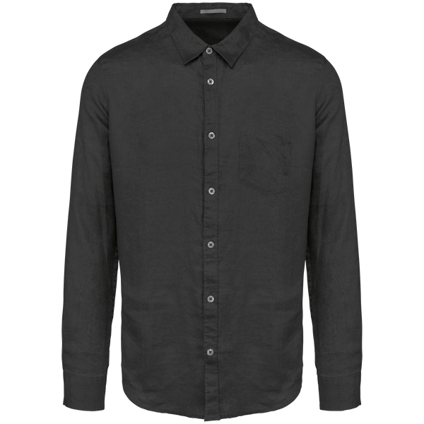 Camisa Homem Linho Pavão (1 de 2)-Antracite Grey-S-RAG-Tailors-Fardas-e-Uniformes-Vestuario-Pro