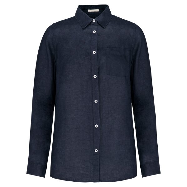 Camisa Homem Linho Pavão-Marinho-S-RAG-Tailors-Fardas-e-Uniformes-Vestuario-Pro