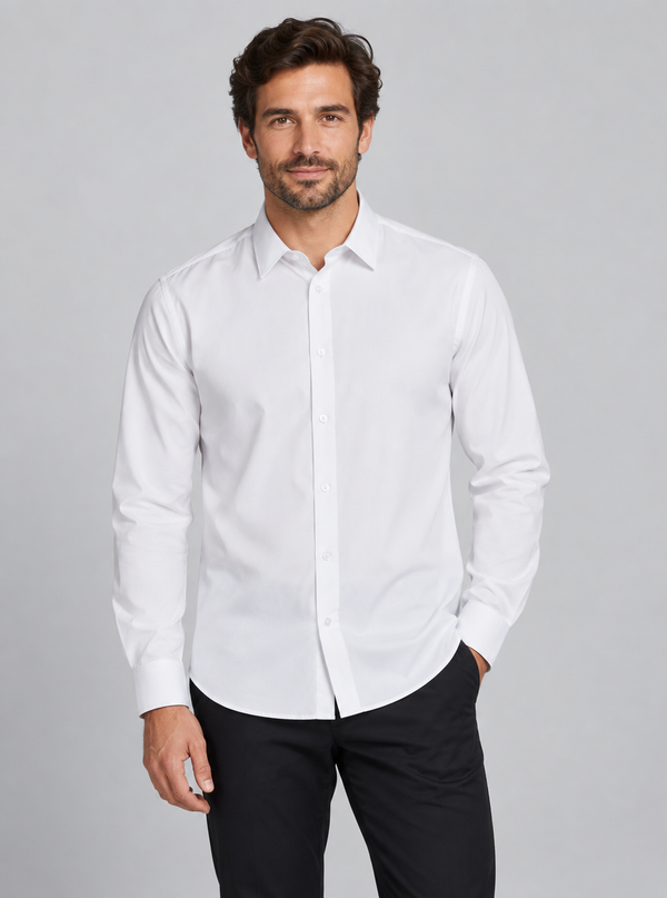 Camisa ML Homem-Branco - 07-S-RAG-Tailors-Fardas-e-Uniformes-Vestuario-Pro
