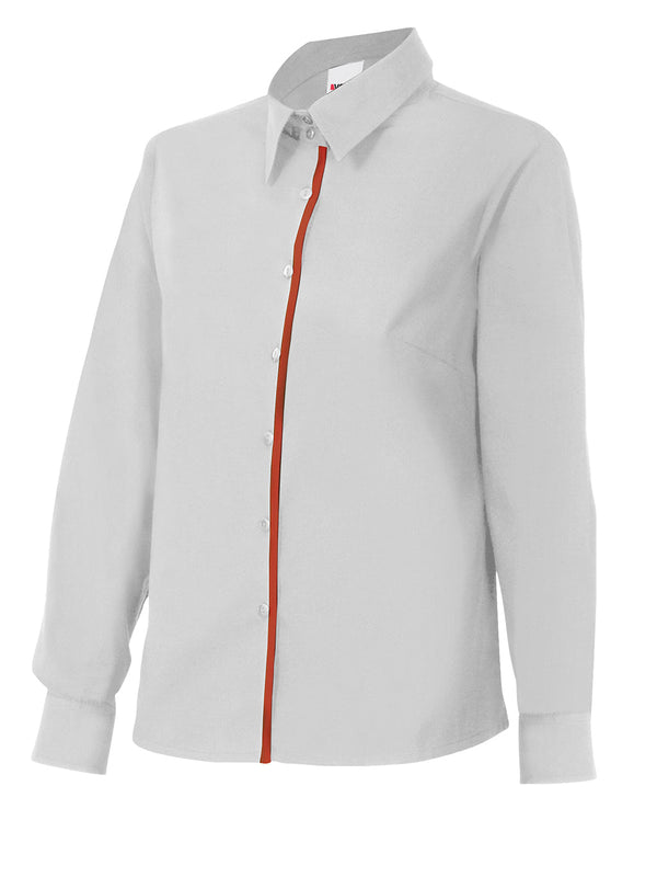 Camisa Mulher Cintada de Manga Comprida-Branco-S-RAG-Tailors-Fardas-e-Uniformes-Vestuario-Pro