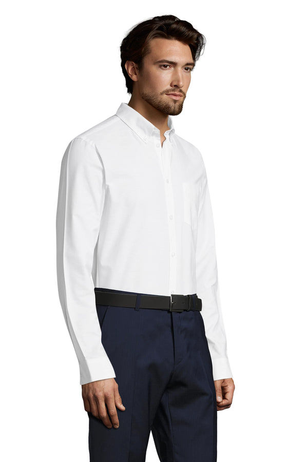 Camisa Oxford Homem Manga Comprida Corte Ajustado Boston Fit-RAG-Tailors-Fardas-e-Uniformes-Vestuario-Pro