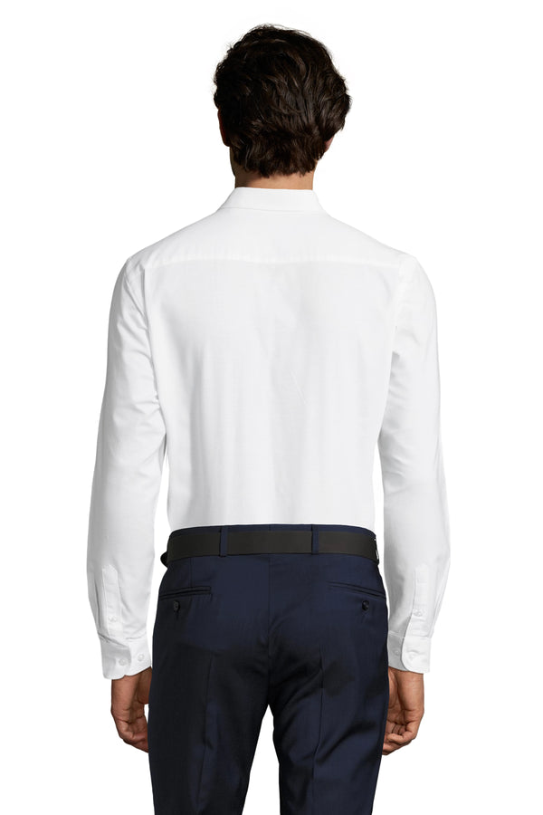 Camisa Oxford Homem Manga Comprida Corte Ajustado Boston Fit-RAG-Tailors-Fardas-e-Uniformes-Vestuario-Pro
