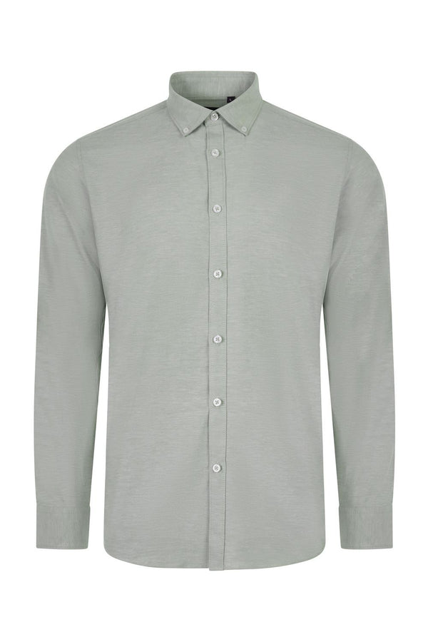 Camisa Oxford Homem Mérida-Verde Oliva Claro - 35-S-RAG-Tailors-Fardas-e-Uniformes-Vestuario-Pro