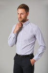 Camisa Oxford Stretch Lawrence-Grey Strp.-36-RAG-Tailors-Fardas-e-Uniformes-Vestuario-Pro