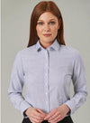 Camisa Oxford Stretch Mirabel Senhora-Grey Strp.-34-RAG-Tailors-Fardas-e-Uniformes-Vestuario-Pro