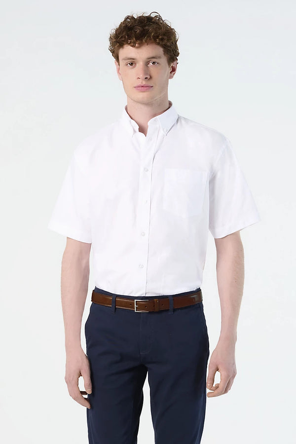 Camisa Oxford de Manga Curta para Homem BRISBANE-RAG-Tailors-Fardas-e-Uniformes-Vestuario-Pro