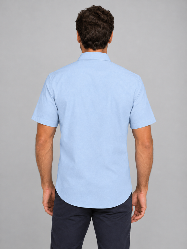 Camisa Oxford de Manga Curta para Homem BRISBANE-RAG-Tailors-Fardas-e-Uniformes-Vestuario-Pro
