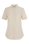 Camisa Oxford stretch de manga curta para mulher-Bege Claro - 47-XS-RAG-Tailors-Fardas-e-Uniformes-Vestuario-Pro
