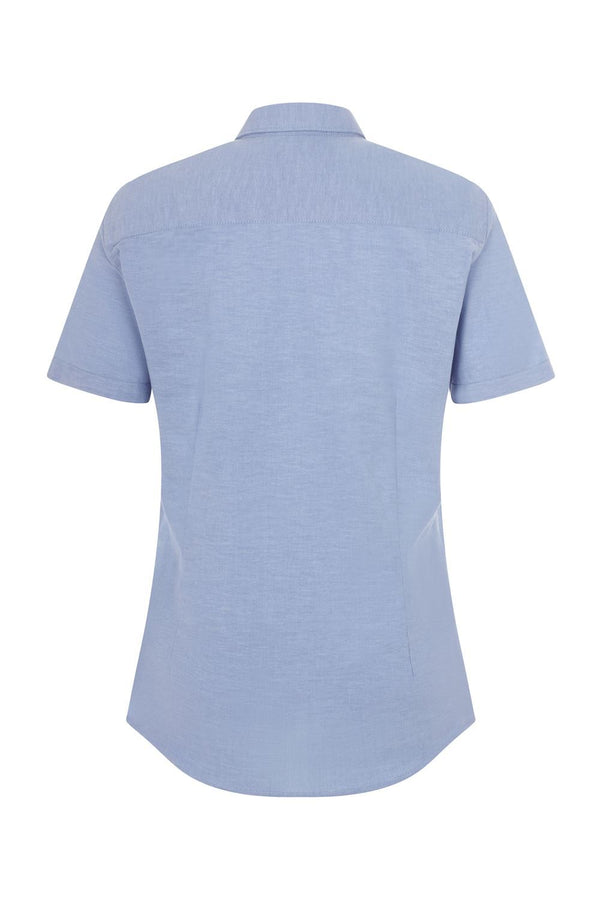 Camisa Oxford stretch de manga curta para mulher-RAG-Tailors-Fardas-e-Uniformes-Vestuario-Pro